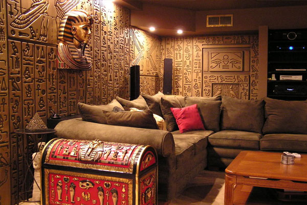 Детали египетского стиля в интерьере дома