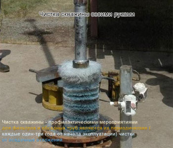 Чистка скважины своими руками или профессионалы