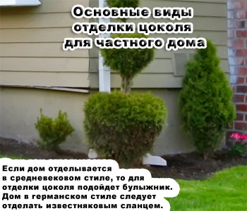 Основные виды отделки цоколя для частного дома